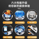 Yantai [Door delivery] Gas stove double stove gas stove household natural gas stove embedded gas stove regular fire stove stainless steel mandarin duck stove [F828] Tempered glass timing + double sided slurry natural gas