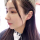 Fat Donglai same style K gold mini earrings Korean fashion 14k 10 gold ear bone ring ear single