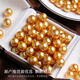 Nan Xi Brilliant Diamond Thickened 18K Gold South Sea Gold Beads Golden Pearl Pendant Seawater Pearl Necklace Single Female A Grade/Slightly Flawed 13-14mm+925 Silver Chain