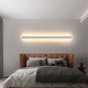Yilin simple modern minimalist long wall lamp living room bedroom bedside lamp Nordic entrance hall lamp stair lamp white 60cm + three-color dimming