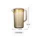 Camellia Valley acrylic pot heat-resistant tea ice water bottle brown measuring cup extra large capacity milk tea shop PC plastic cold water kettle 3.5 liters brown