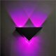 Micro led wall lamp modern simple creative corridor aisle bar club KTV background wall decoration colorful color-changing light 3W purple light