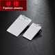 Tan Jin Pt950 platinum pendant for men and women Xiangyun Ping An Shuo Men's necklace tag solid square pendant gift gift weighs about 3.83 grams, width is about 1.0cm, height is about 1.5cm