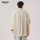 Foss Phil workwear short-sleeved shirt men's summer loose and versatile casual half-sleeved shirt top jacket FPCS8 beige XL Foss Phil workwear short-sleeved shirt men's summer loose and versatile casual half-sleeved shirt top jacket FPCS8 beige XL