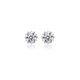 RHM platinum moissanite earrings for women PT950 light luxury and high-end snowflake earrings Christmas and Valentine's Day gifts for girlfriend Platinum moissanite earrings + certificate gift box
