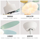Beacon Full Spectrum Fan Light Sala de estar Nordic Comedor de calabaza Luz de techo de calabaza Simple Moderno Master Bedroom Light Candelier Integrated Spectrum 42-674A Hoja de color blanco + control remoto