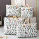 SPENG quilt storage bag non-woven moving packing bag thickened waterproof luggage extra large clothes storage woven bag small tree storage bag 4-piece set