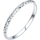 Liuguifu Jewelry Platinum Ring Multilateral Symphony PT950 Platinum Ring Female PT0100108 12# 1.2g