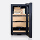 JUSTOWN Little Dragon electronic cigar cabinet, independent temperature and humidity control, humidity control and constant temperature, humidity adjustment, cedar wood shelf 280 pieces, black + 1 layer box + 2 layers naked, with lock