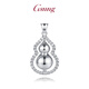 GsunG platinum pendant for women PT950 new rotating gourd moissanite platinum pendant rotating necklace pendant fashion price by gram, please contact customer service before bidding for gold price
