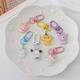 High-value cute cartoon keychain exquisite girls' bag accessories pendant elementary school gift hanging small gift [Transparent Sanrio] 1 package (random)