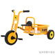 Yingtang tricycle children's bucket multi-person collaborative early childhood education pedal car outdoor sports pedal toy car kindergarten stroller rubber wheel MT-6195 double-yellow