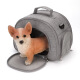 Mengka Pet Bag Dog Outing Shoulder Pet Bag Cat Convenient Portable Pet Bag Pet Supplies Warehouse Black S