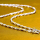 Fat Donglai's same platinum men's necklace Pt950 simple ingot 18K gold white chain creative versatile birthday gift length 55 cm long 23 grams thick 3mm