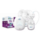 Philips Avent bilateral electric breast pump comes with imported milk bottles, maternity package, painless massage, stimulation of milk formation, noise reduction, bass electric milking machine SCF303