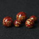 Xiyinfu original ore red cinnabar six-character mantra bracelet loose beads single bead handmade DIY round bead bracelet accessories six-character mantra 14 mm one piece