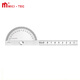 Mitzi stainless steel protractor high-precision angle ruler woodworking angle ruler industrial grade multi-functional angle gauge 90*150mm/double-arm type