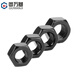 Guwanji black 304 stainless steel hexagonal nut nut screw nut large national standard fastener M3 100 pieces
