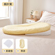 JOYNCLEON bed-in-bed baby coaxing to sleep, anti-jumping, anti-vomiting, uterus bionic bed, newborn sleeping floor awakening artifact, Maple Leaf Yellow, Class A skin-friendly bean down + slope pillow