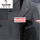 Woodpecker autumn and winter woolen woolen coat men's thickened suit Korean style trendy men's short windbreaker mature and stable heavy coat black 2XL