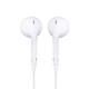 Newmine XL08 semi-in-ear wired headphones, mobile phone headphones, music headphones, 3.5mm interface, suitable for computers, laptops and mobile phones, white