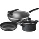 SUPOR Maifan stone color non-stick cookware set, wok, frying pan and soup pot three-piece set for household oil-free kitchen utensils, wok + frying pan + soup pot