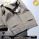 MHEF Spring- und Herbst -Herren Jeans [Xinjiang Long Velvet Cotton] Slim Straight Herren Twill Stretch Casual Long Hosen 2575# Khaki 29