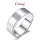 GsunG platinum ring men's PT950 couple's ring simple brushed surface platinum ring men's and women's inner arc ring priced by gram contact before bidding