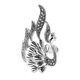 ROSENA SAMMI National Trend Peacock Ring S925 Sterling Silver Retro Style Ring Opening Women's Index Finger Fashion Niche Light Luxury Ruyi Peacock Ring + Peace Card Opening Adjustable