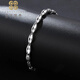Falling Flowers and Crying Spring platinum necklace men's pt950 platinum bracelet men's platinum bracelet pt999 platinum necklace men's gift, about 18.5cm long and 4mm wide