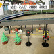 Aole remote control electric train toy model track set Green skin Dongfeng 4B internal combustion engine door light birthday gift Remote control Green skin front Dongfeng 4B internal combustion engine Ordinary battery set