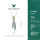 Muye Natural Colored Treasure 925 Silver Peridot Chain Chain Silk Necklace Original Design Jewelry Silk Necklace