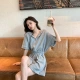 Light eyes support domestic products small casual sports one-piece wide-leg shorts suit women's summer new net red foreign style fried street jumpsuit black XXL