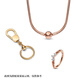 Pandora (PANDORA) Moments snake-shaped necklace necklace rose gold style birthday gift for girlfriend Pandora Moments snake-shaped necklace 45CM