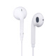 Newmine XL08 semi-in-ear wired headphones, mobile phone headphones, music headphones, 3.5mm interface, suitable for computers, laptops and mobile phones, white