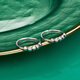 Yuan Shengfu's new PT950 transfer bead hoop platinum earrings platinum earrings 3.19 grams inner diameter about 2cm