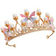 Haiyiduo big crown headband for children princess bride rhinestone crown little girl birthday gift stage performance crown headband Qingyan