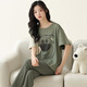 Modal 100% de pijamas de algodón para mujeres Pure Spring de algodón puro y dibujos animados de jóvenes jóvenes puede usar trajes de ropa para el hogar fuera de AM698 m (recomendado 80-100Jin [Jin iguala 0.5 kg])