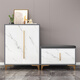 Coolin Shoe Cabinet Door Storage Cabinet Multi-layer Storage Cabinet Entrance Modern Light Luxury Entrance Cabinet Black Legs 70*33*90cm