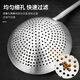 Jinwanfu stainless steel colander, non-magnetic steel handle, large colander, punched oil grid, deepened oil spoon, kitchen wine oil drum leakage diameter 22cm