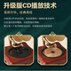Canna retro mini CD gramophone European bluetooth hifi speaker old antique home CD player living room ornaments simulation vinyl record player D99 birthday gift D99PRO version walnut color + charge and plug dual-use + (10 CD discs)