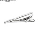 North Martin simple business tie clip men's groom wedding shirt clip silver
