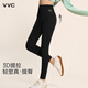 VVC Shark Pants Women's Outerwear Autumn and Winter High Waist Tummy Lifting Leggings Yoga Pants Obsidian Black (320g Plus Velvet Style) L