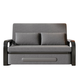 Folding sofa bed all-in-one dual-use single bed multi-functional new fabric small apartment pull-out retractable bed dark gray 82cm storage +7cm sponge