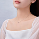 Saturday Fortune PT950 platinum pendant double ring pendant B068622 about 2.26g 40+5cm birthday gift