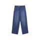 LESS【Samuel系列】不对称门襟设计感棉质直筒牛仔裤女2O0E12170 992牛仔兰 L