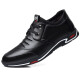 Dragonfly Brand Herrenschuhe Lederschuhe Herrengeschäft Casual Schuhe Sommer Neuem Stil Atmungsfreies Soft Soft Face Britische Schuhe Vielseitige und bequeme Männerschuhe 9713 Schwarz 42