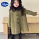 Disney (Disney) Girls Korean Children's Clothing Autumn and Winter New Double-sided Cashmere 2025 Children's Coat Woolen Coat Woolen Style Jacket Woolen Coat Jacket Autumn and Winter Style 100