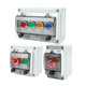 Huijun outdoor waterproof button box start power emergency stop switch button indicator light 22mm control box 1-position waterproof box with emergency stop switch FSANH