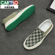 CARTELO canvas shoes men's board shoes breathable lazy shoes men's shoes spring trendy shoes beans shoes casual cloth shoes loafers 9227 gray black 44